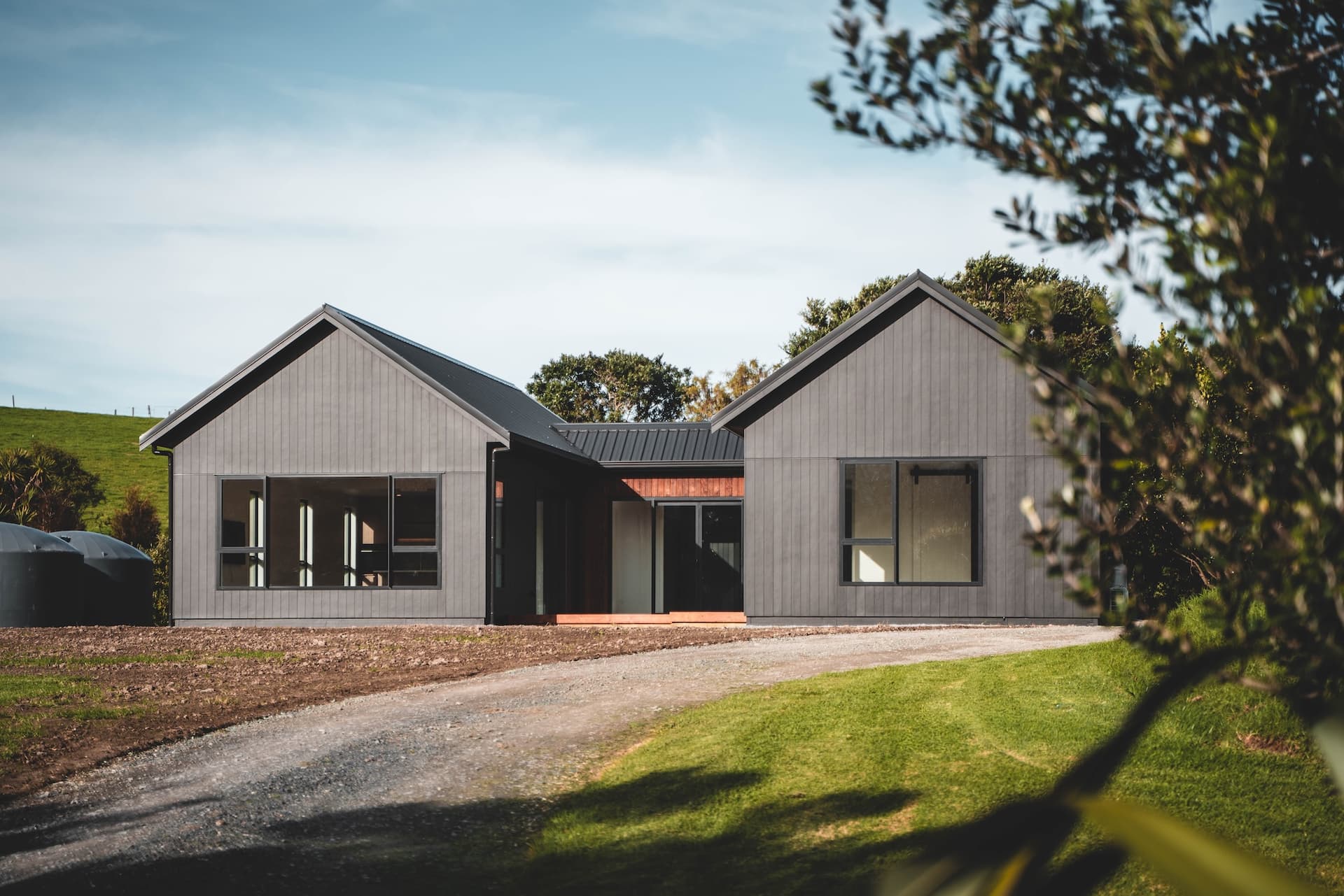 King Road Project - timeless barn-style rural Mangawhai home